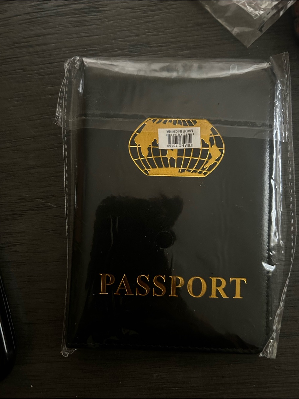 Passport Holder Travel Wallet - Black